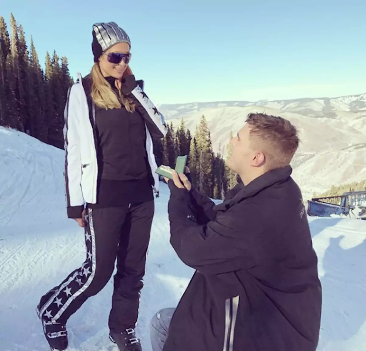 Paris y Chris en Colorado.
