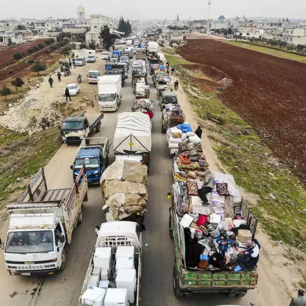 SYRIA-CONFLICT-IDLIB-DISPLACED