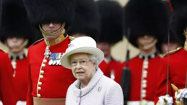 Queen Elizabeth II And The Duke Of Edinburgh Present Colours To 1st Battalion And 7 Company The Coldstream Guards