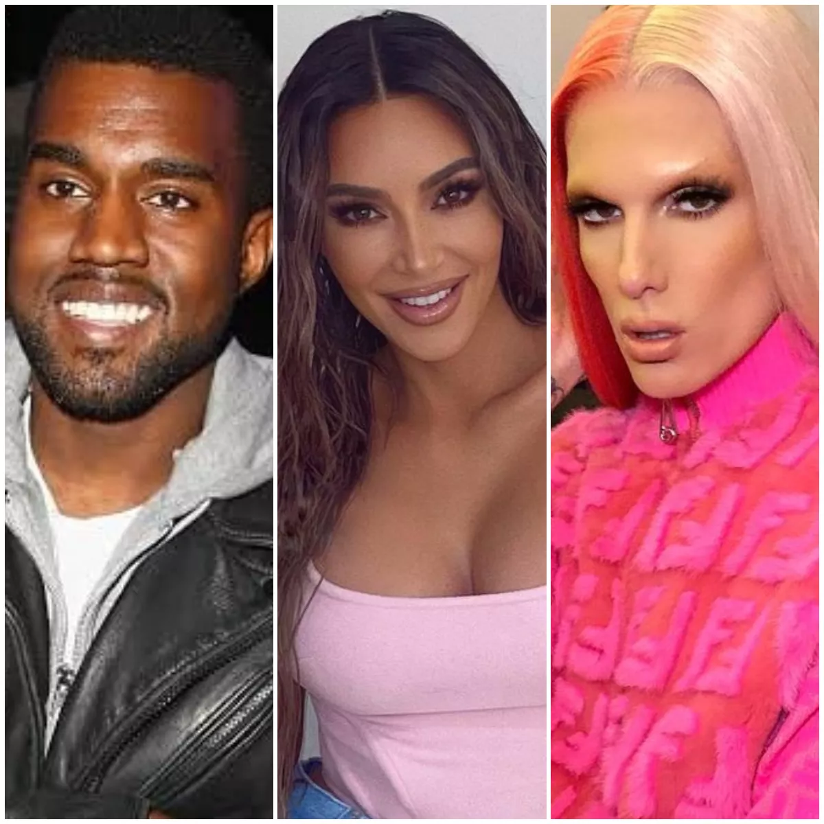 Kanye West a Kim Kardashian y Jeffree Star