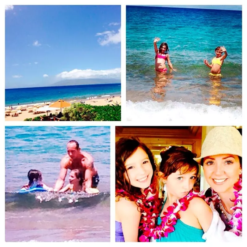 La conductora de "Hoy" viajó en compañía de Erik Mia y Nina a la isla Maui ,desde donde ha compartido lindas postales familiares.