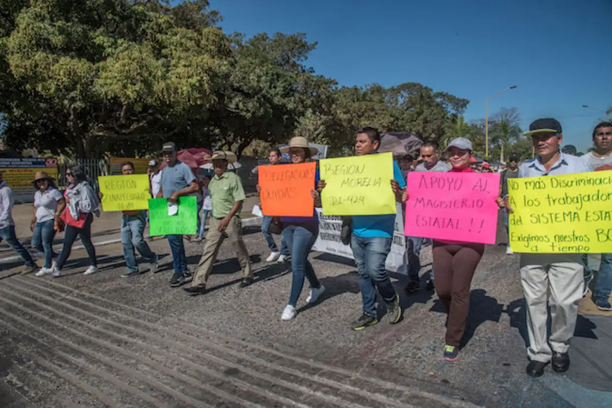 Protestas de maestros