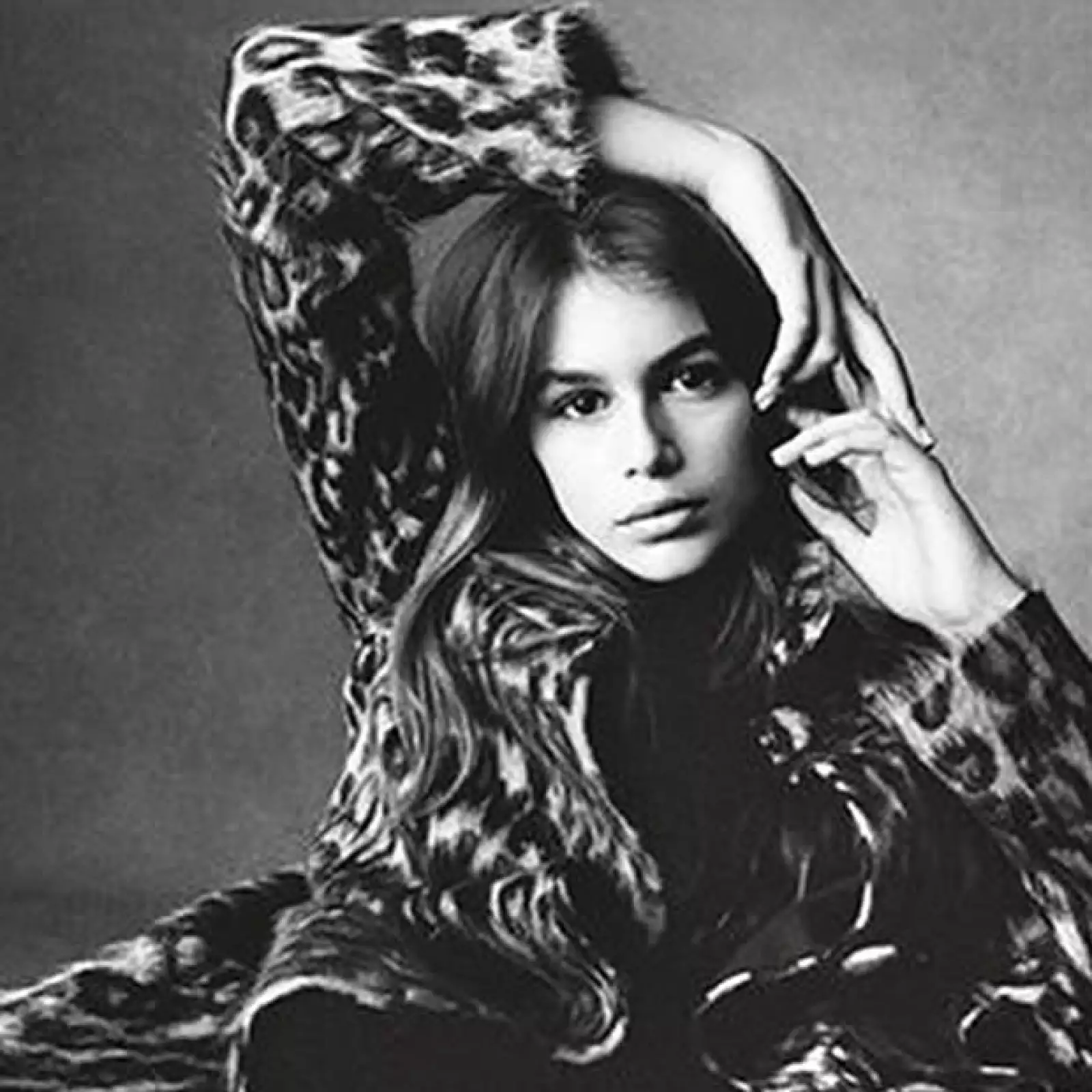 A sus apenas 13 años, Kaia ha debutado en el mundo del modelaje.