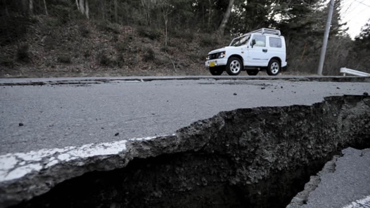 un carro circula cerca de una carretera