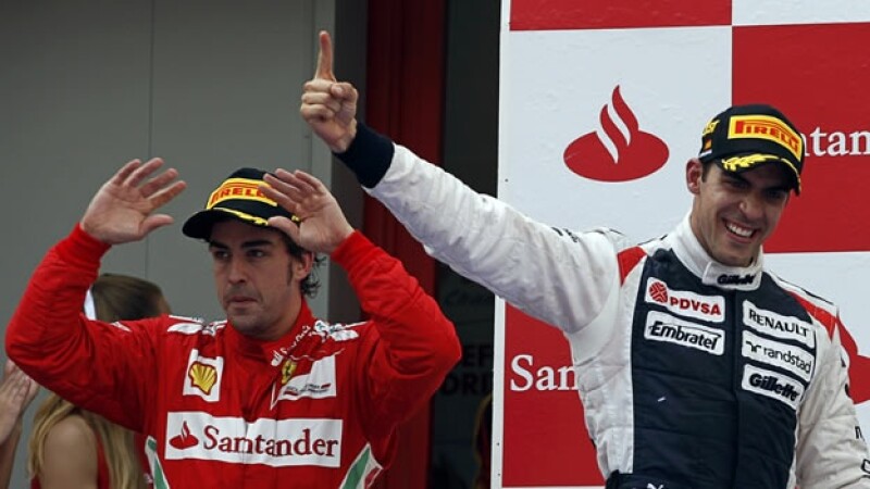 El piloto venezolano Pastor Maldonado gana el GP de España
