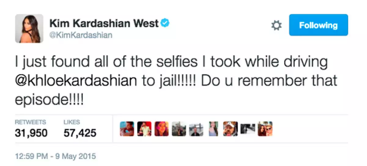 Con este tuit, Kim Kardashian hizo su Throwback Thursday hace unos días en su website.