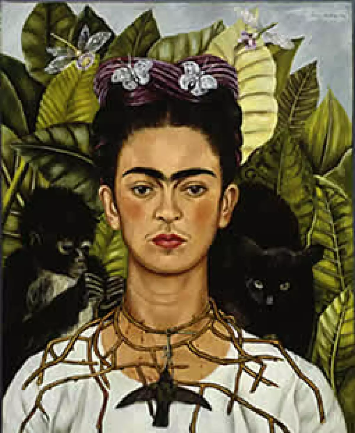 Esta pintura, titulada ‘Autorretrato con collar de espinas’ es parte de la exposición en Berlín. (Foto: Cortesía Berliner Festspiele)