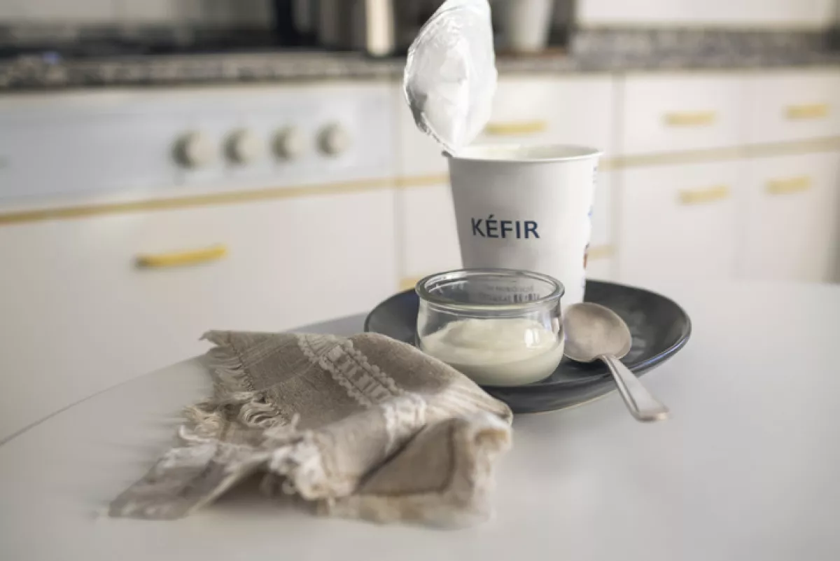 Natural fermented milk product - kefir