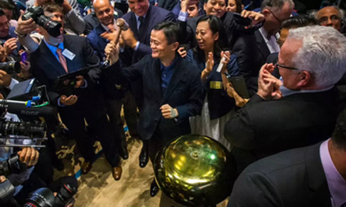 El fundador de Alibaba, Jack Ma, celebró el debut de su empresa en Wall Street. (Foto: Reuters)