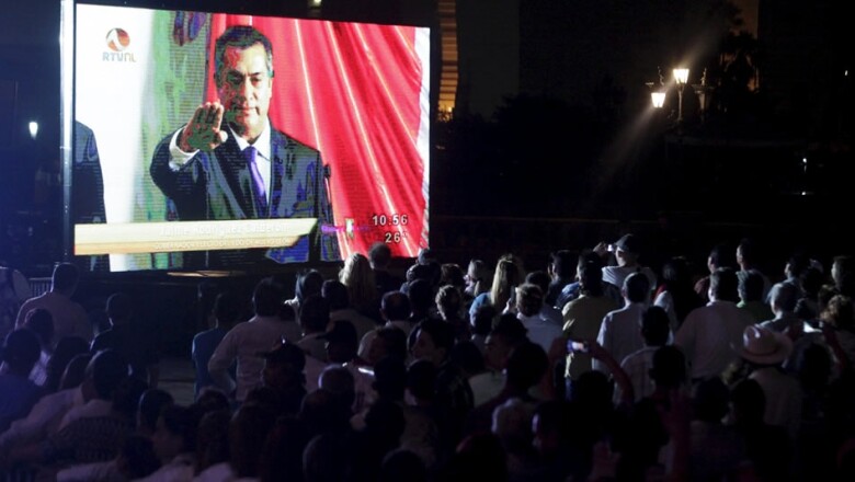 Jaime Rodriguez Calderon Bronco plaza protesta juramento