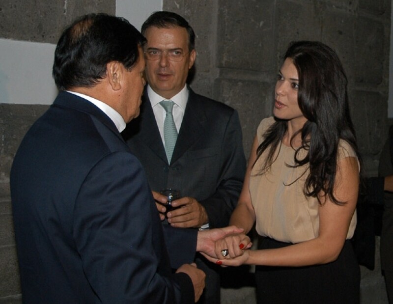 Marcelo y Rosalinda, con el cardenal Norberto Rivera.