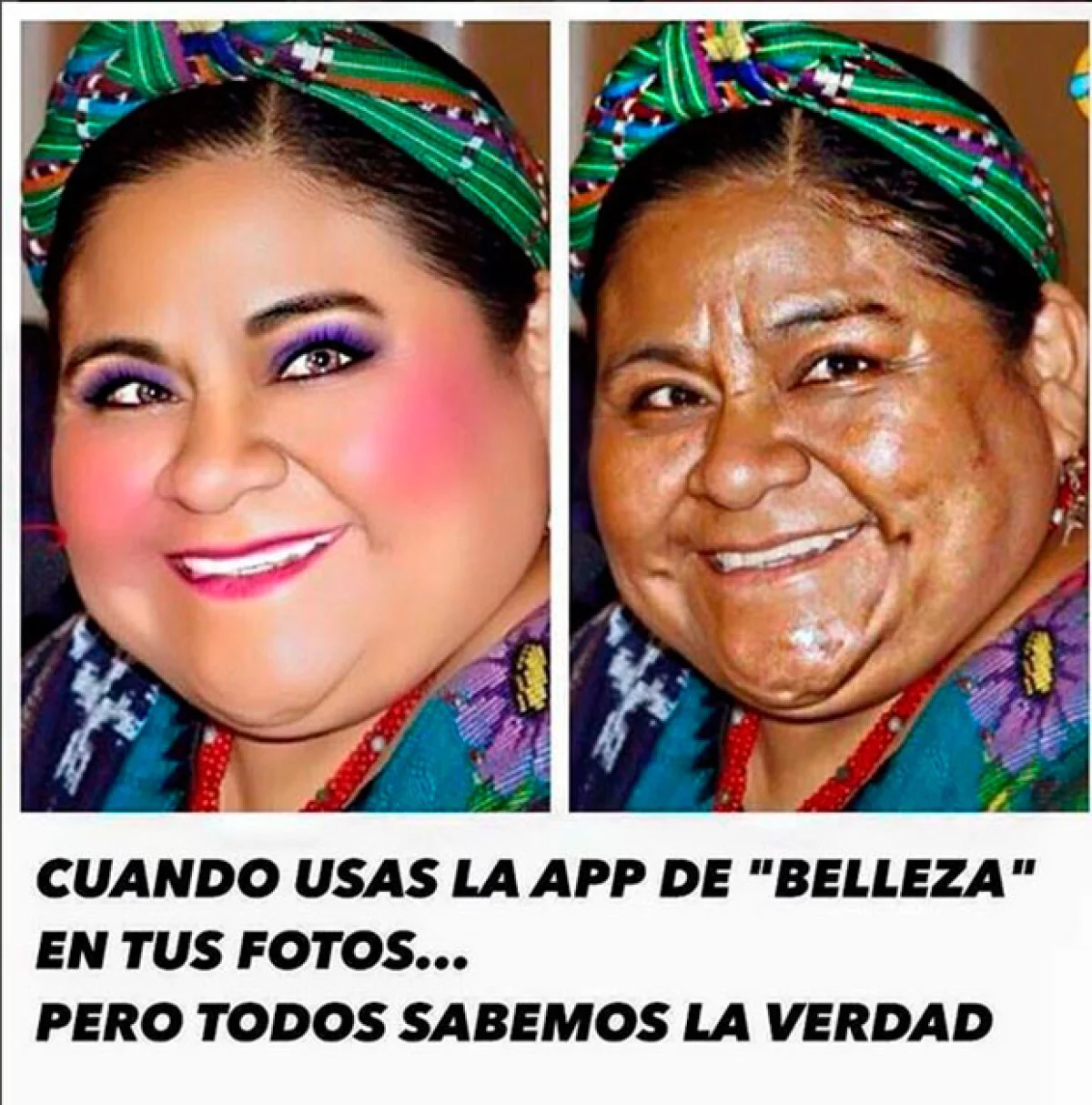 A través de la fundación de la Premio Nobel de la Paz, se ha pedido a Wendy González una disculpa, luego de usar su imagen en un meme sobre el abuso de los retoques y la edición de fotos.