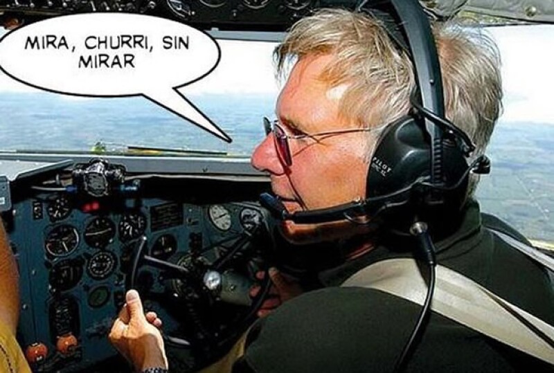 Meme sobre el accidente de Harrison Ford.