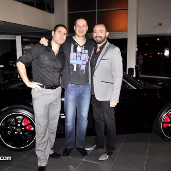 Salvador Moreno,César Aristóteles y Abraham García