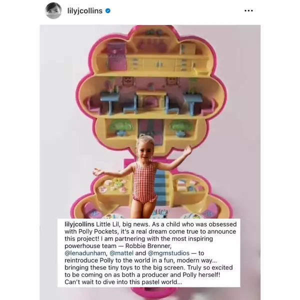 Lily Collins dará vida a Polly Pocket en el cine