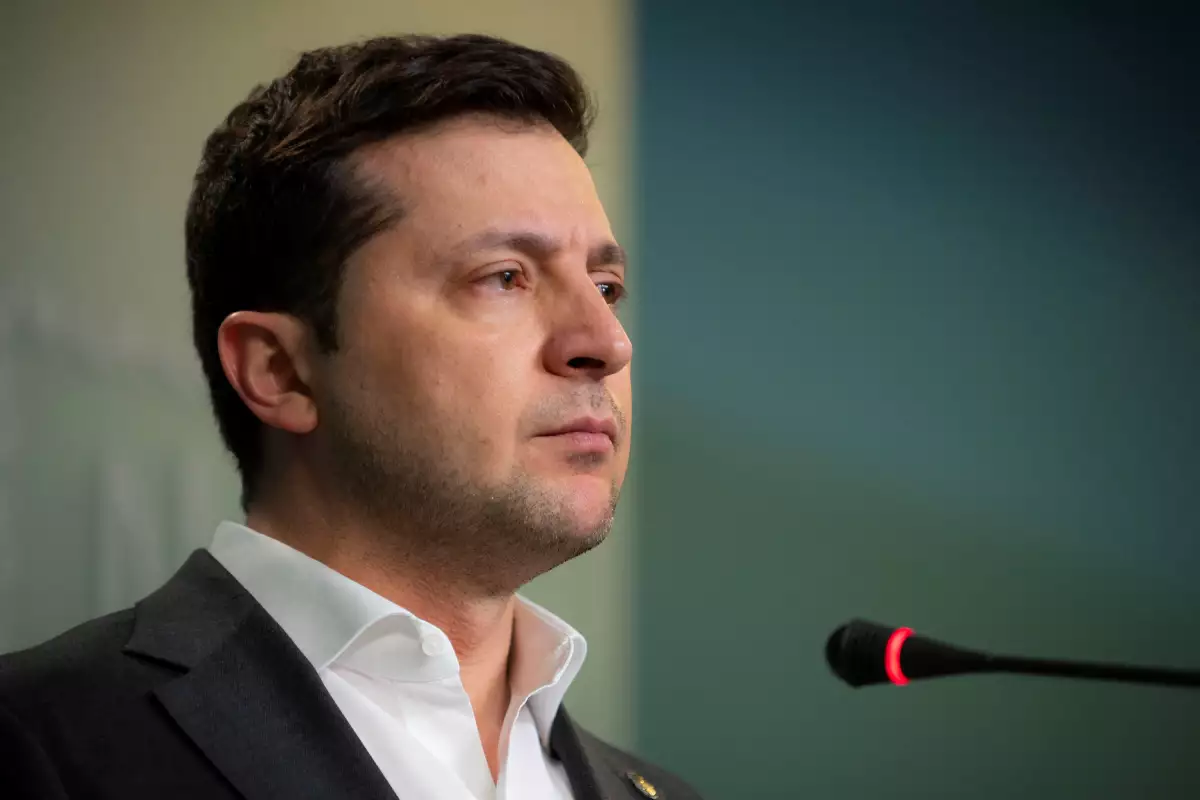 El presidente de Ucrania, Volodímir Zelenski. 