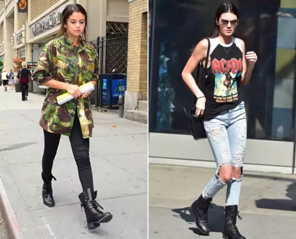 El print de camuflaje o una tshirt de alguna banda son piezas básicas de este estilo.
