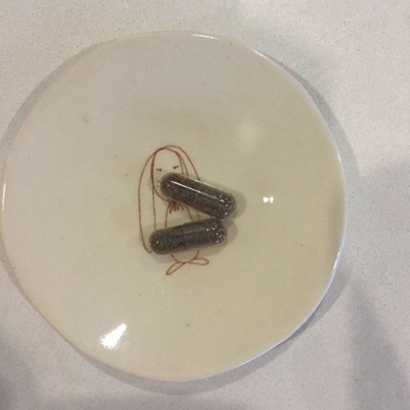 Las cápsulas están hechas de su propia placenta.