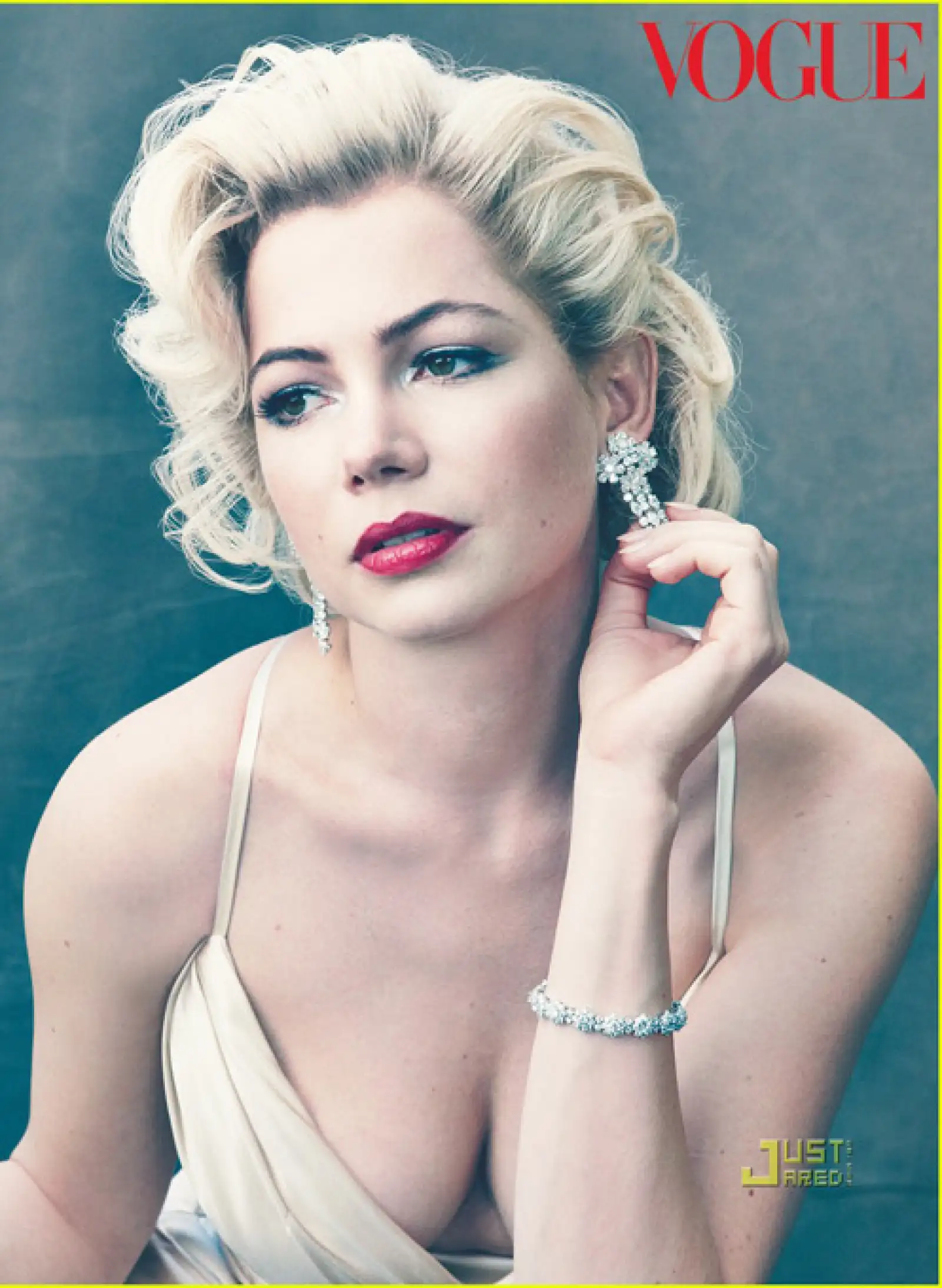 Es bastante el parecido de Michelle Williams con el ícono de la sensualidad femenina.