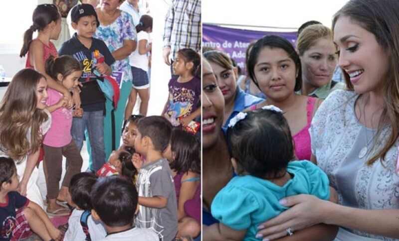 La cantante visitó el Centro de Desarrollo Comunitario para apoyar a las mujeres y niños chiapanecos.