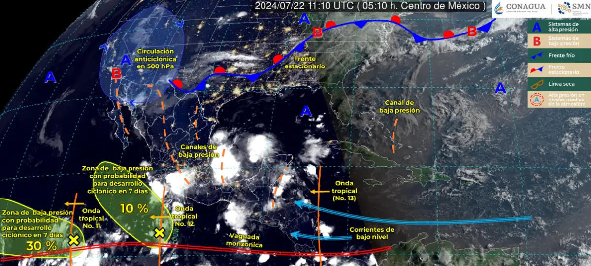clima hoy conagua