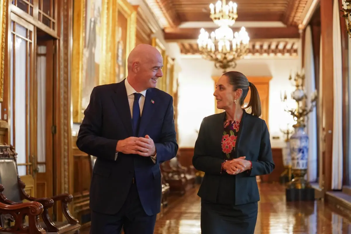 Sheinbaum y Gianni Infantino