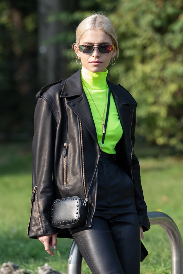 Street Style, Spring Summer 2019, Milan Fashion Week, Italy - 21 Sep 2018