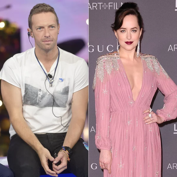 Chris Martin y Dakota Johnson