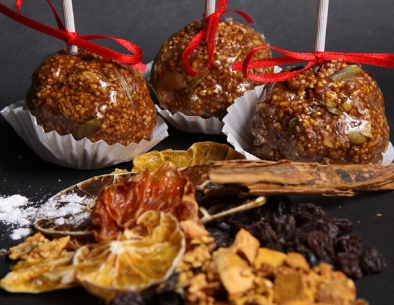 Fruit cake pops.