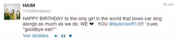 El grupo de hermanas también la felicitaron.