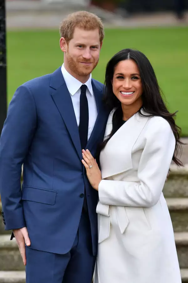 La actriz Meghan Markle y el príncipe Harry