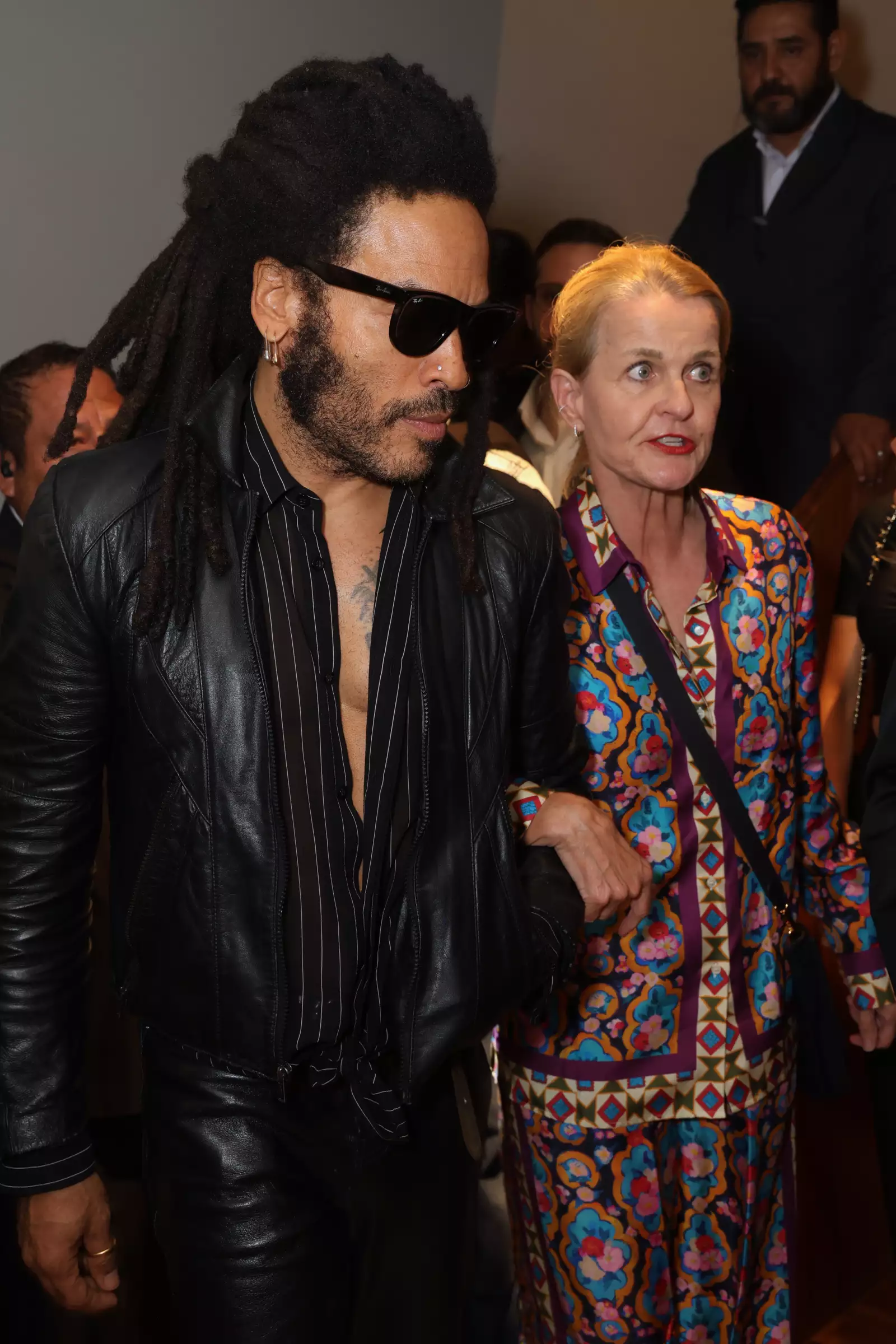 Lenny Kravitz y Karin Rehn-Kaufmann