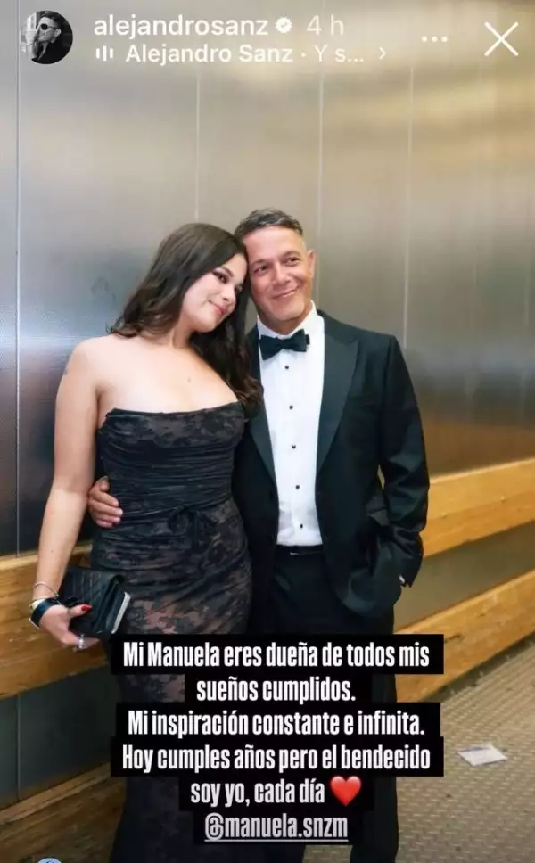 Manuela y Alejandro Sanz