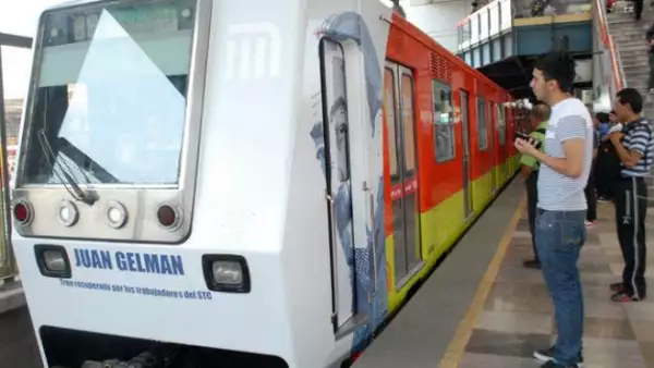 Octavo tren rehabilitado de la L�nea B del Metro de la Ciudad de M�xico