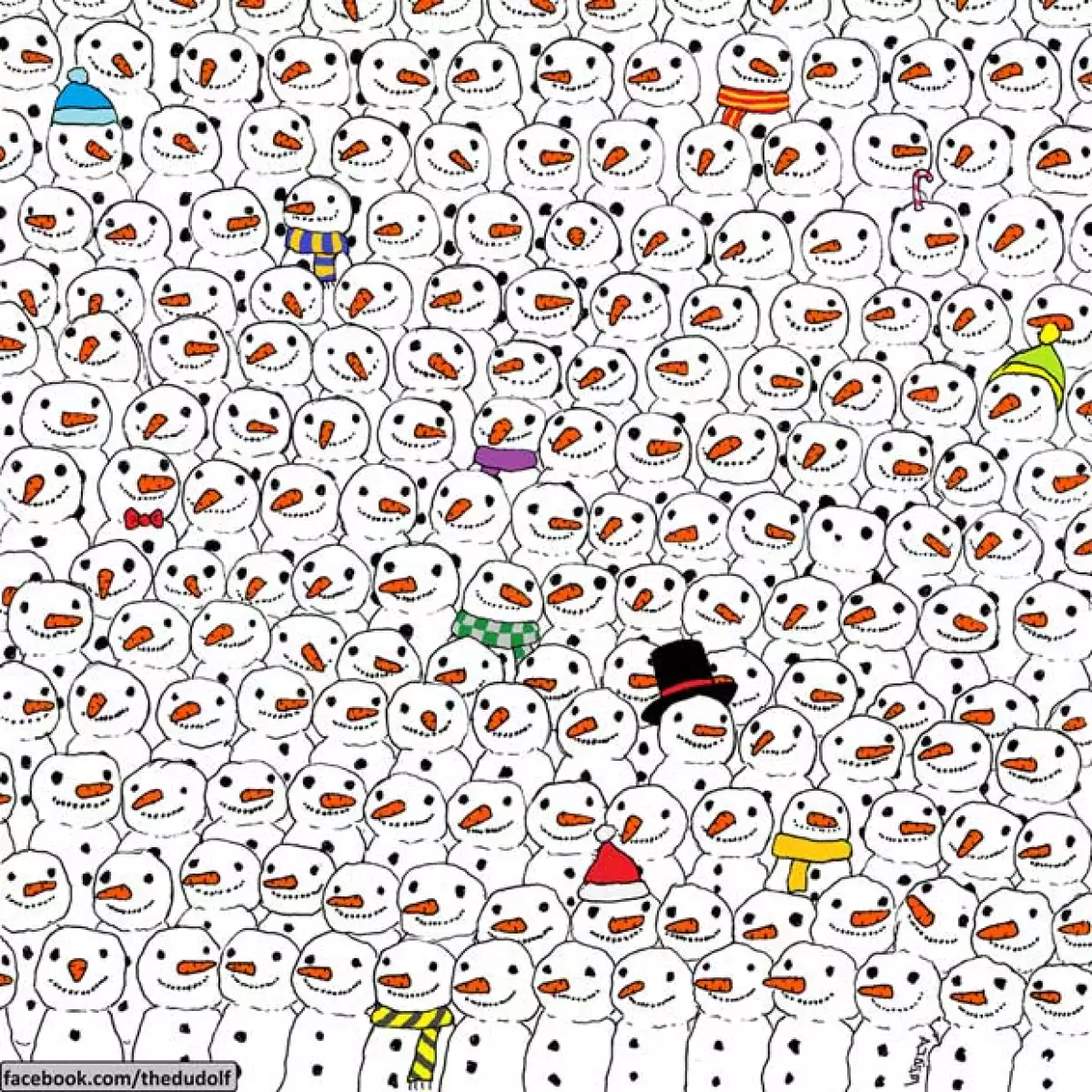 Dudolf en su Facebook y Twitter publicó un dibujo pidiendo a los usuarios encontrar al panda y la imagen se ha vuelto viral pues todos quieren encontrarlo.