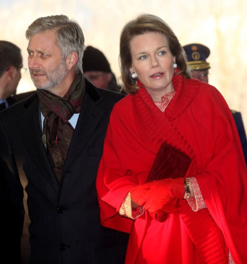 El príncipe Felipe con su esposa Matilde.