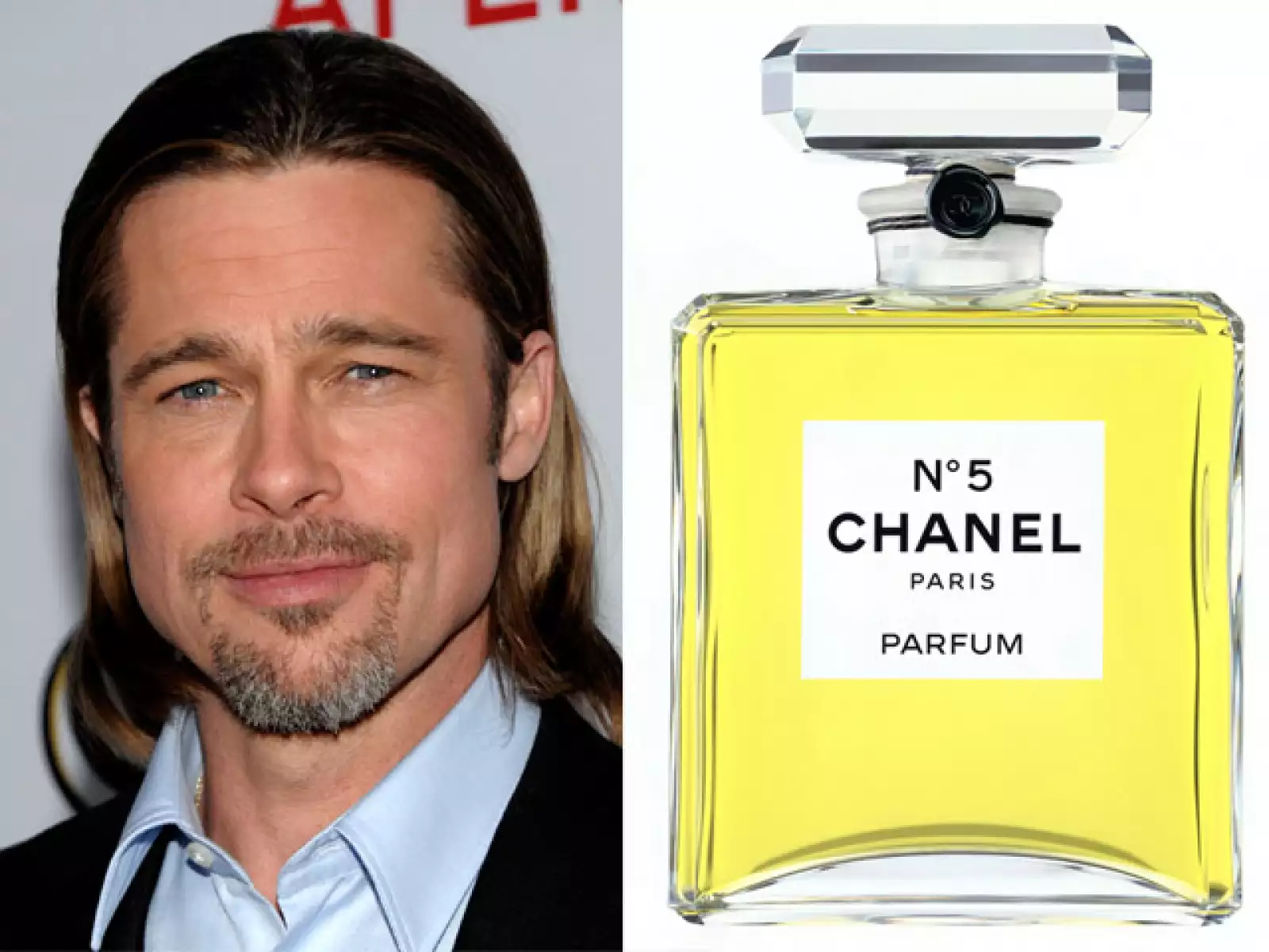 Se trata de Brad Pitt quién será la nueva imgen del perfume Chanel No. 5 y es el primer hombre que lo hace.