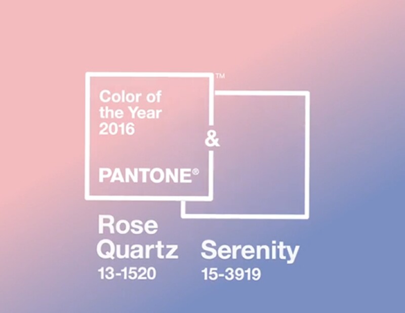 Pantone anuncia, no uno sino dos colores del año: `Rose Quartz´ y `Serenity´. Conoce porqué se eligieron estos tonos y quién está detrás de esto.