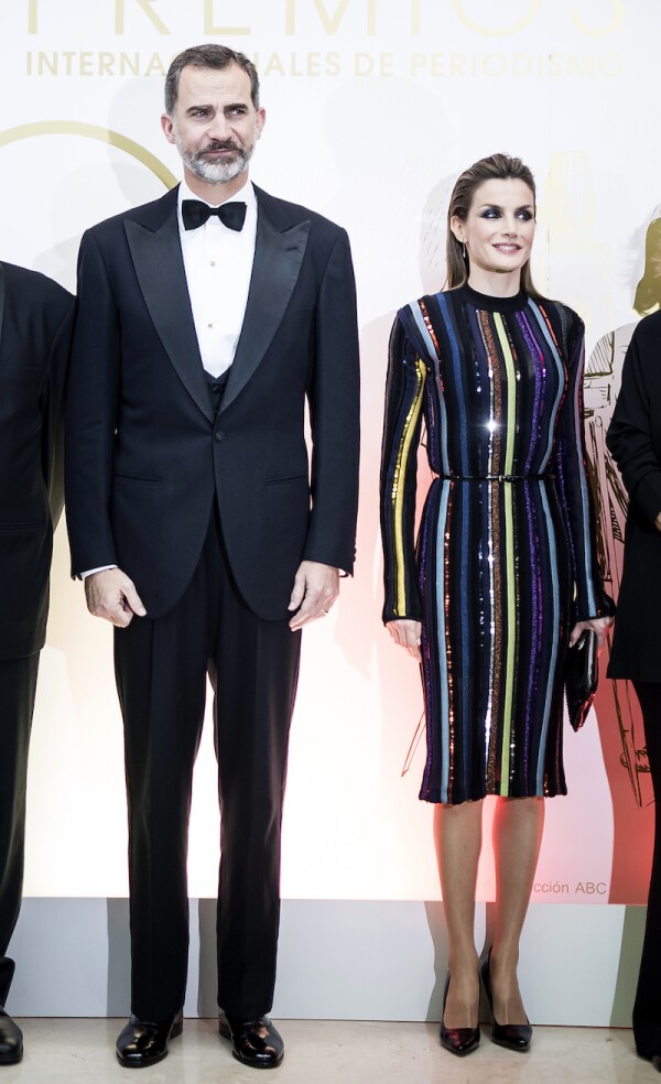 Letizia vestido de lentejuelas