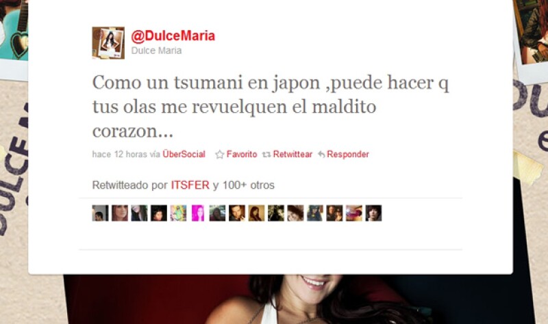 Dulce María no esperaba que su tuit generara polémica.