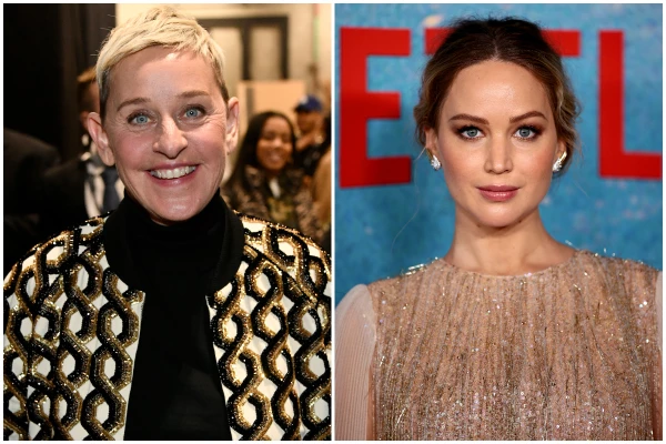 Ellen DeGeneres y Jennifer Lawrence