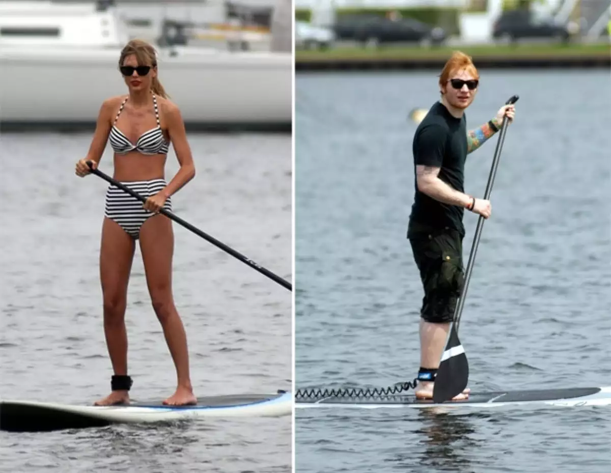 Taylor y Ed fueron captados cerca de Boston.