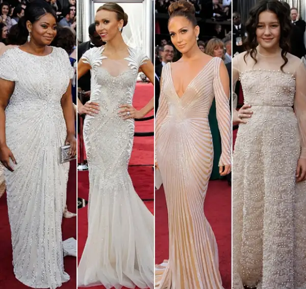 Tal como sucedió en los Golden Globes, estas tonalidades acapararon la alfombra roja.