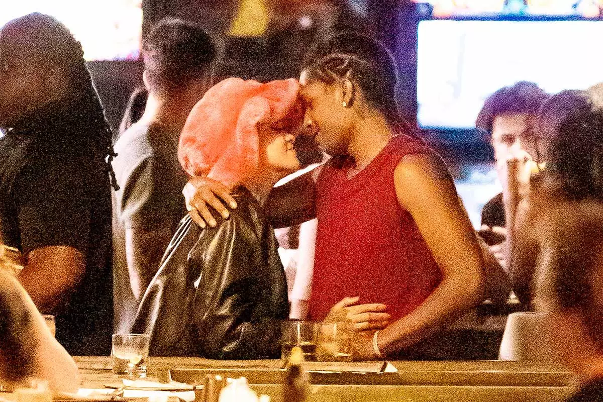 Rihanna y A$AP Rocky durante su date en Nueva York.