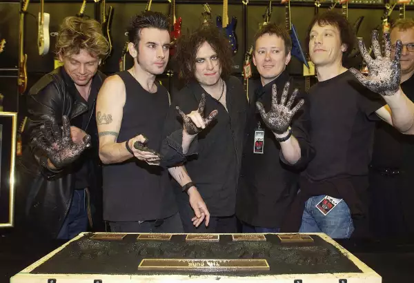 The Cure Gets Inducted Into The Rock Walk in Hollywood