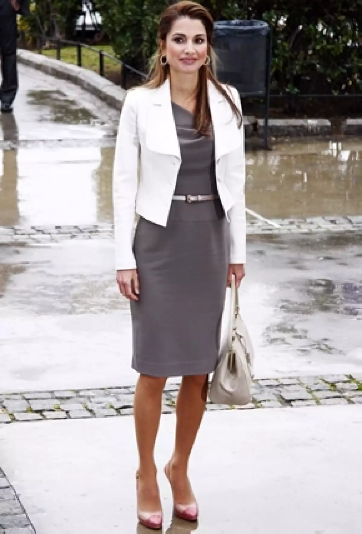 Aquí Rania de Jordania.