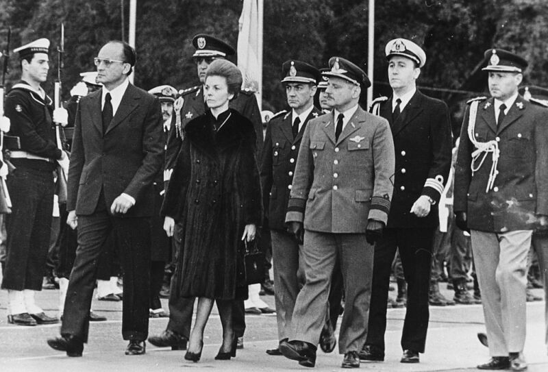 Luis Echeverria And Maria Estela De Peron