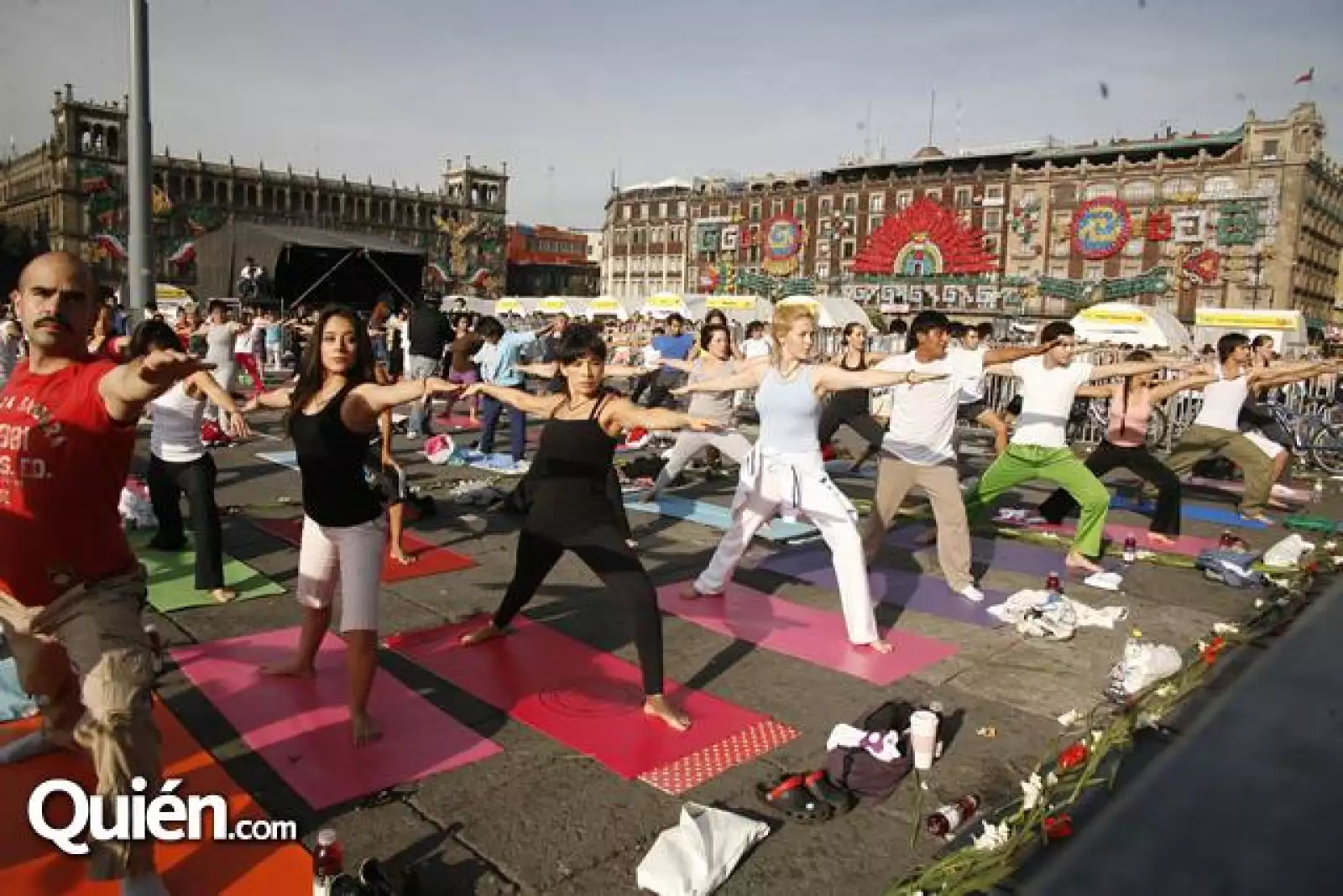 Yoga en el zocalo