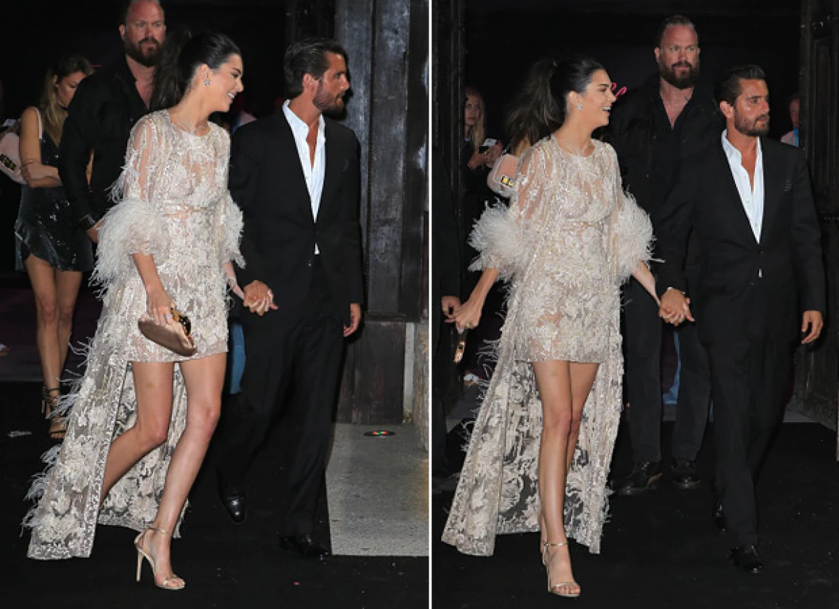La modelo y su ex cuñado fueron captados tomados de la mano al dirigirse a una fiesta en Cannes.