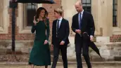Príncipe George llegando al colegio Eton.